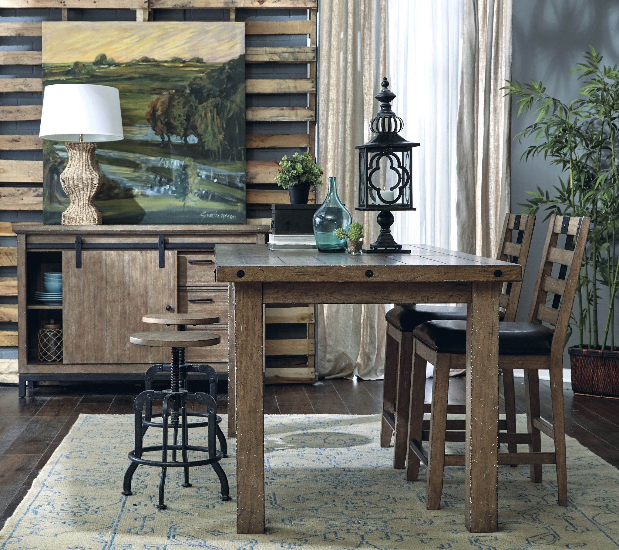 Flatbush Brown Sliding Door Console from Samuel Lawrence Coleman