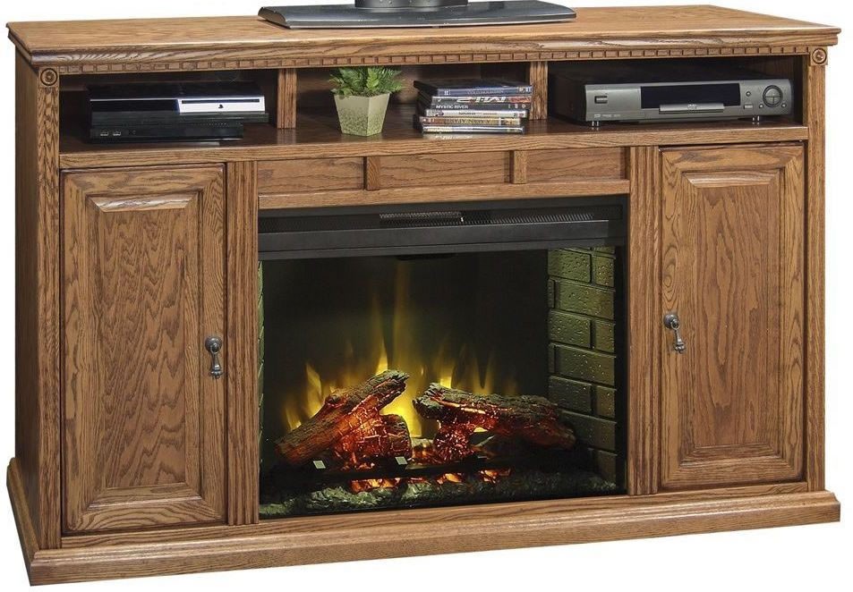 Scottsdale 62" Brown Fireplace Console from Legends Furniture Coleman