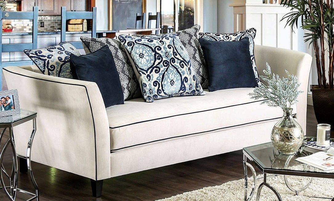 Chantal OffWhite Living Room Set from Furniture of America Coleman