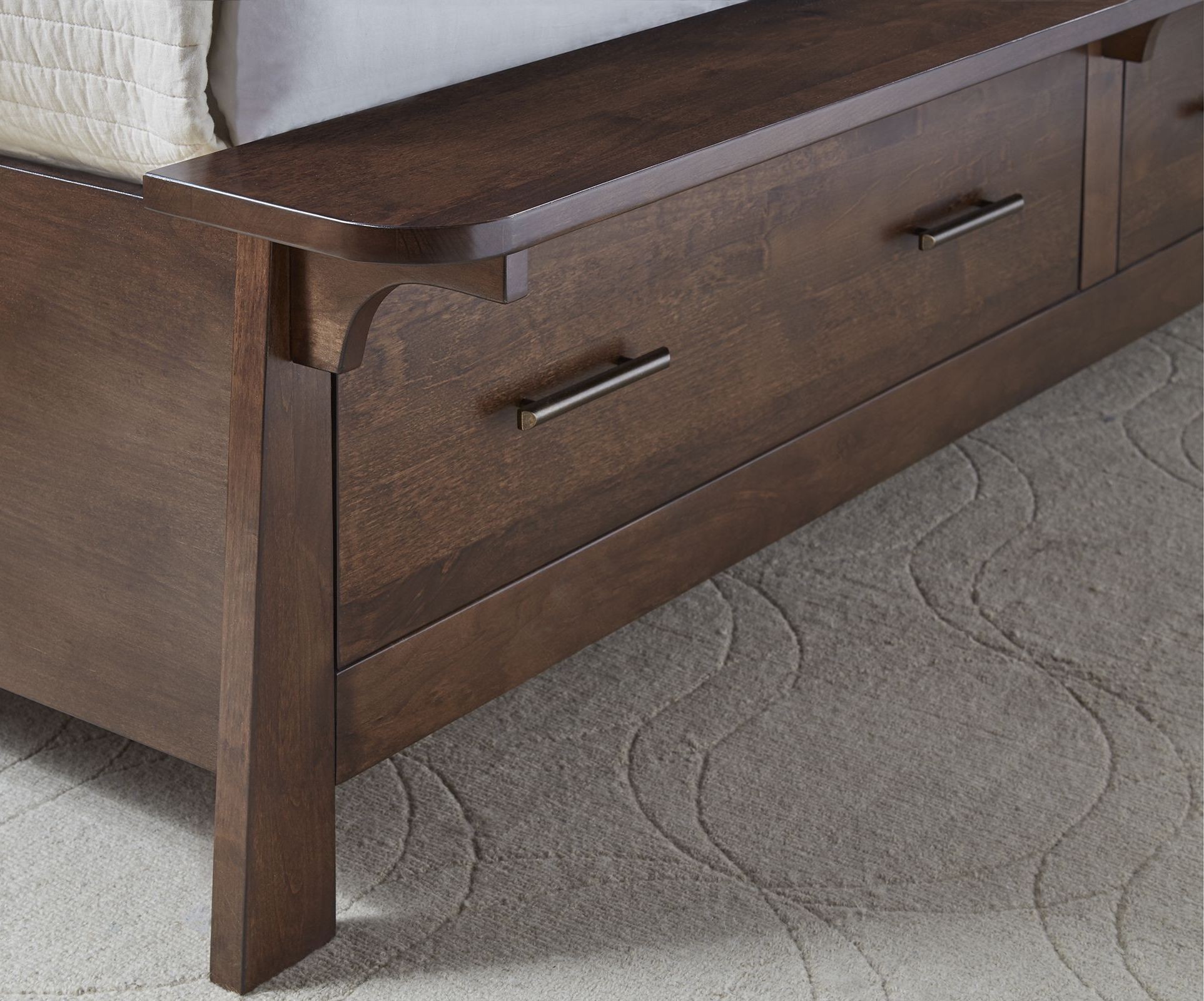 Sodo Dark Sumatra Storage Platform Bedroom Set from AAmerica Coleman