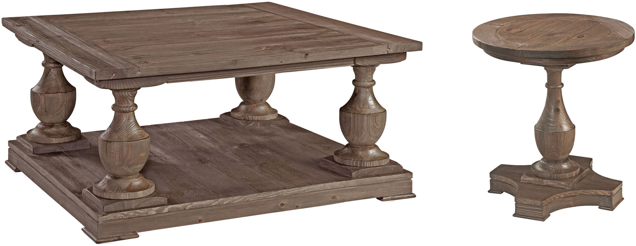 Hitchcock Smoked Barnwood Console Table from Bassett ...