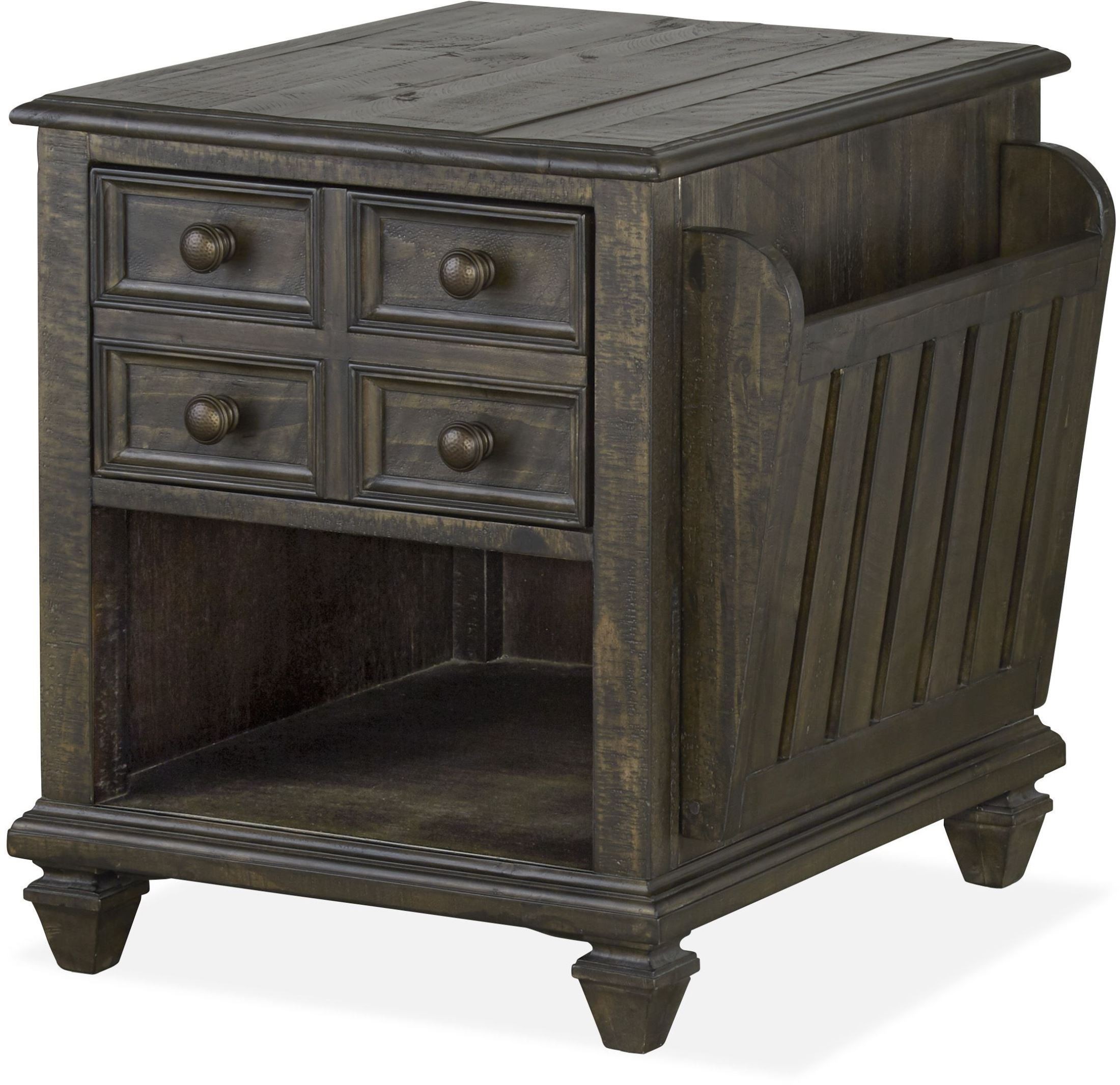 Burkhardt Peppercorn Magazine End Table from Magnussen Home Coleman