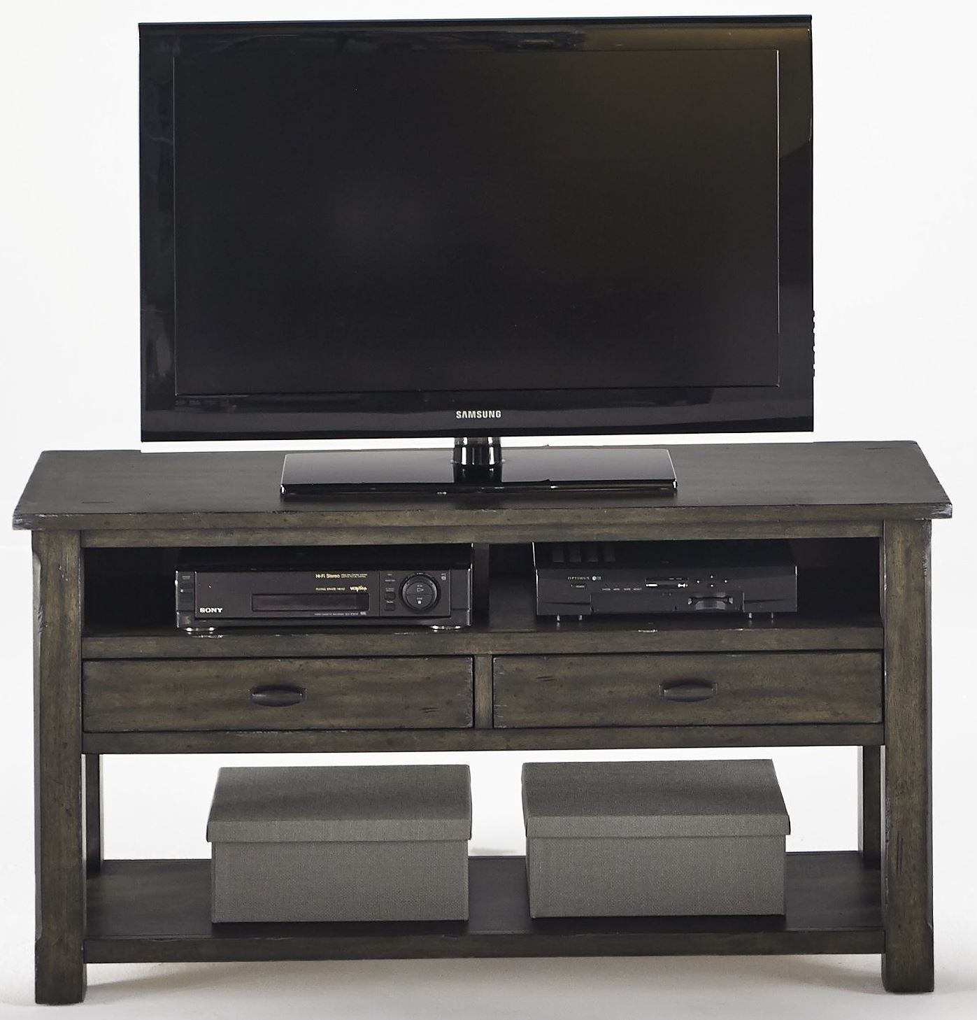 Crossroads Smokey Grey Entertainment Console from Progressive Furniture Coleman Furniture