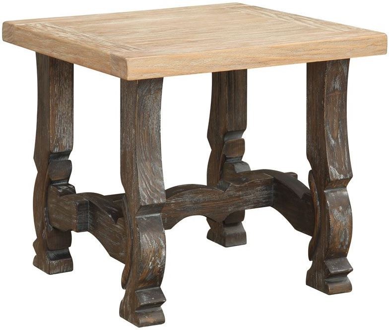 Barcelona Charcoal and Sandstone End Table from Emerald Home Coleman