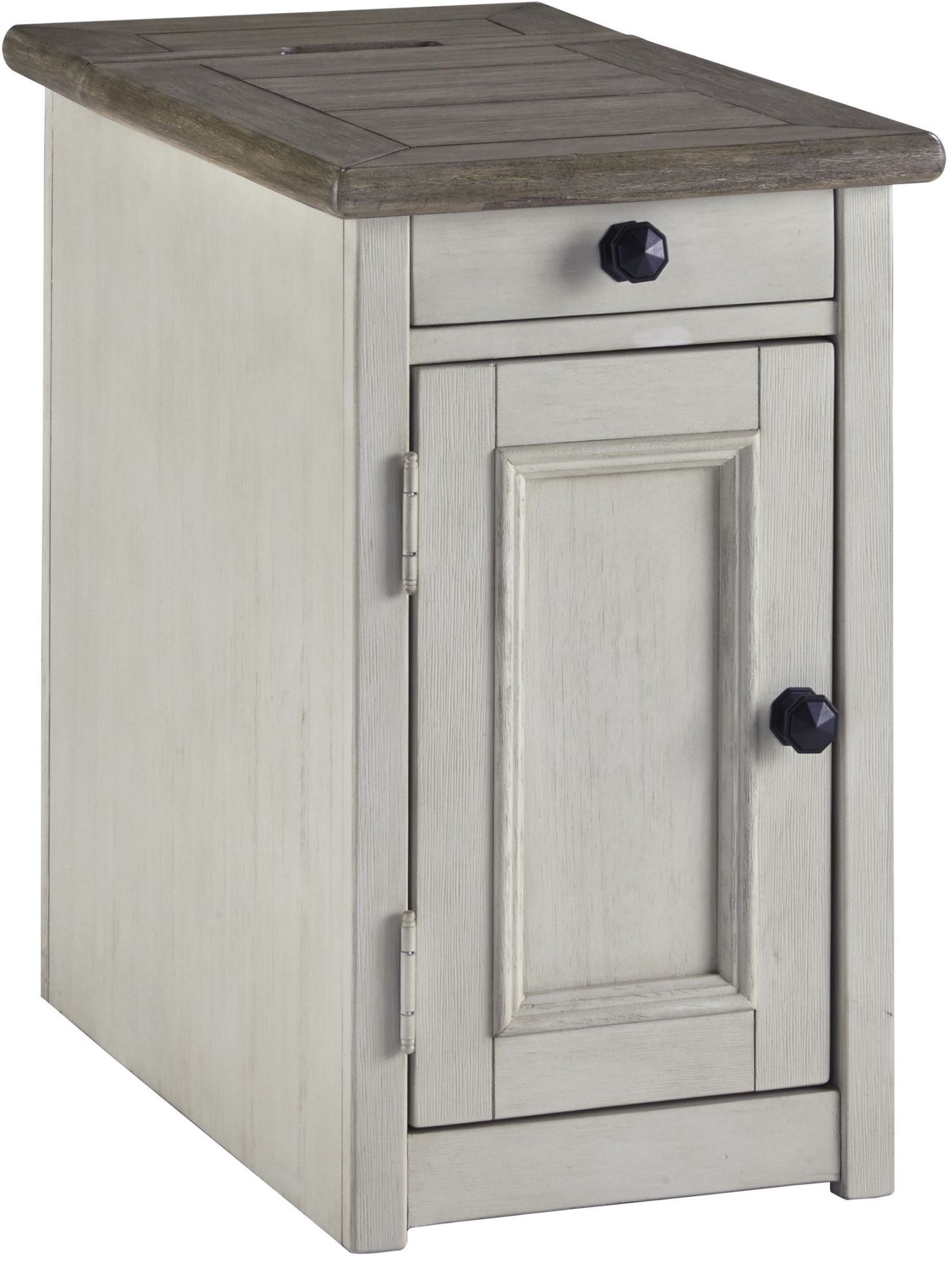 Bolanburg Antique White Weathered Gray Chair Side End Table from Ashley