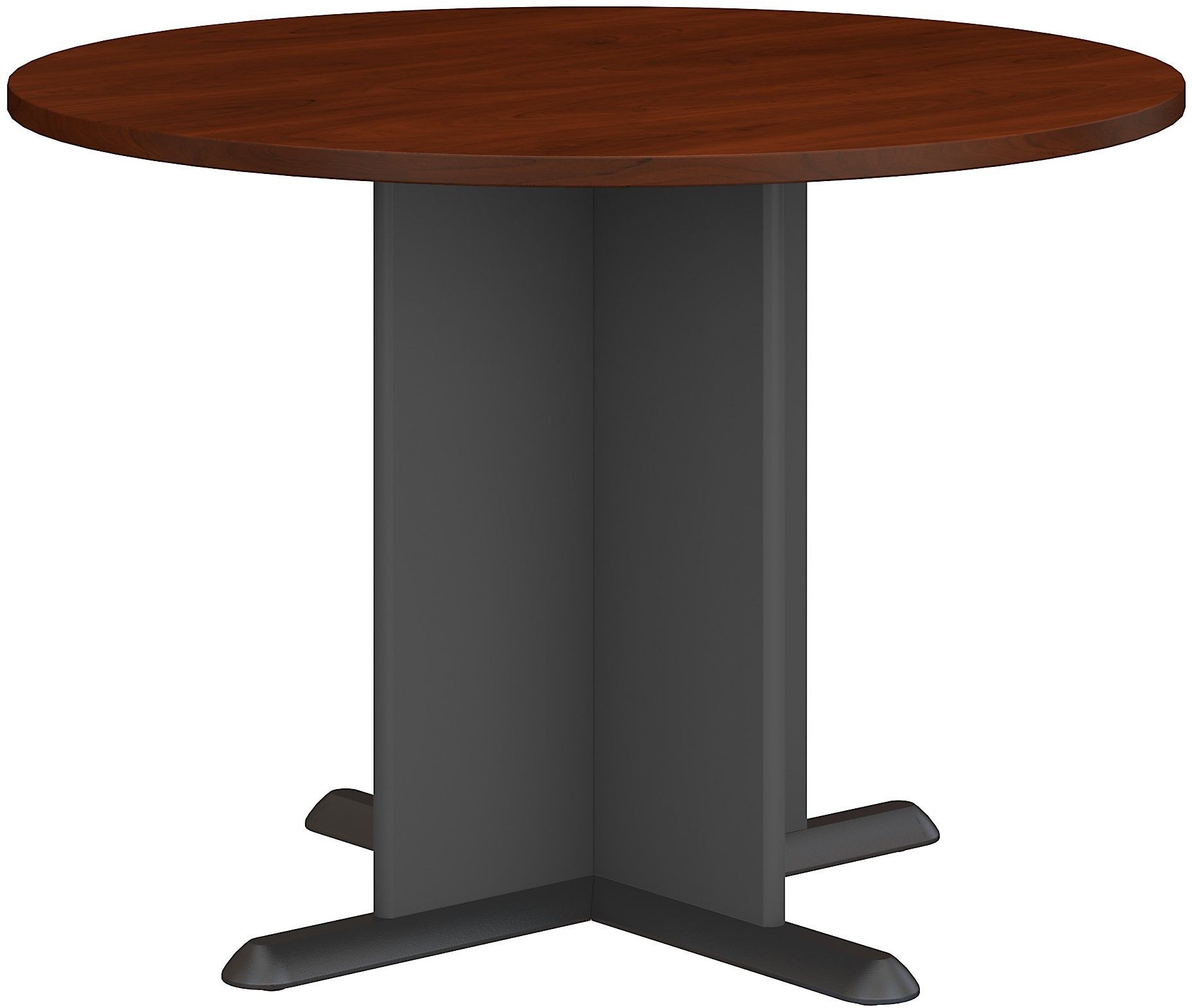 Series A Hansen Cherry 42 Inch Round Conference Table from Bush (TB90442A) Coleman Furniture