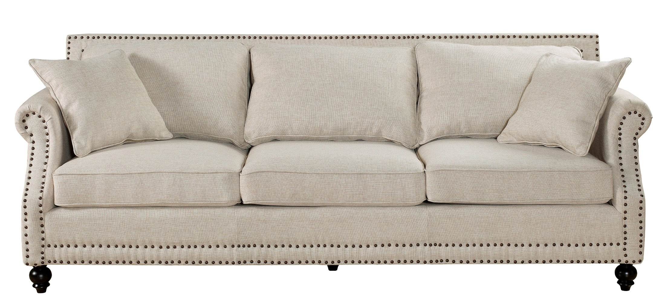 Camden Beige Linen Sofa from TOV (TOV638023Beige) Coleman Furniture
