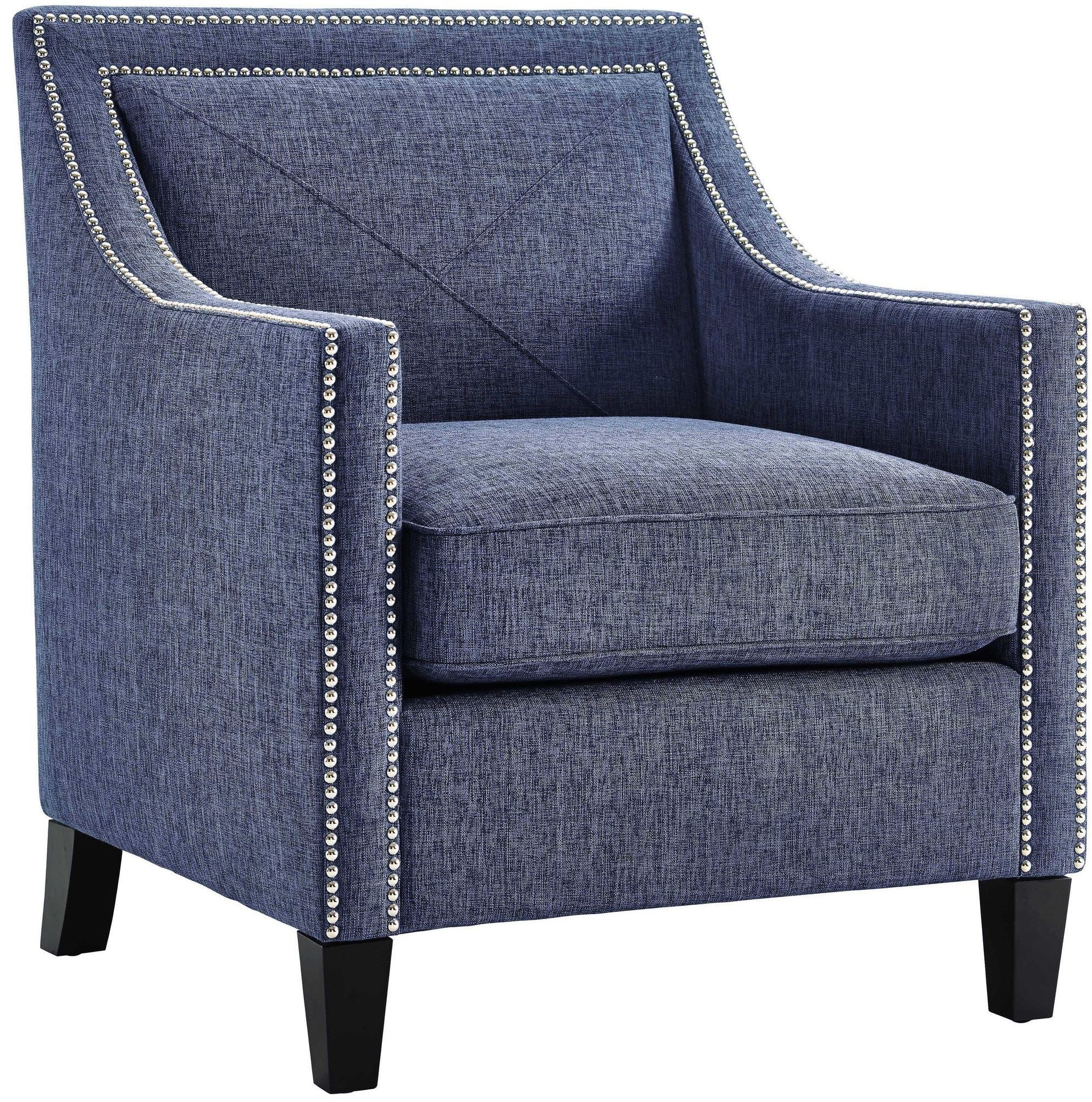 Asheville Blue Linen Chair from TOV Coleman Furniture