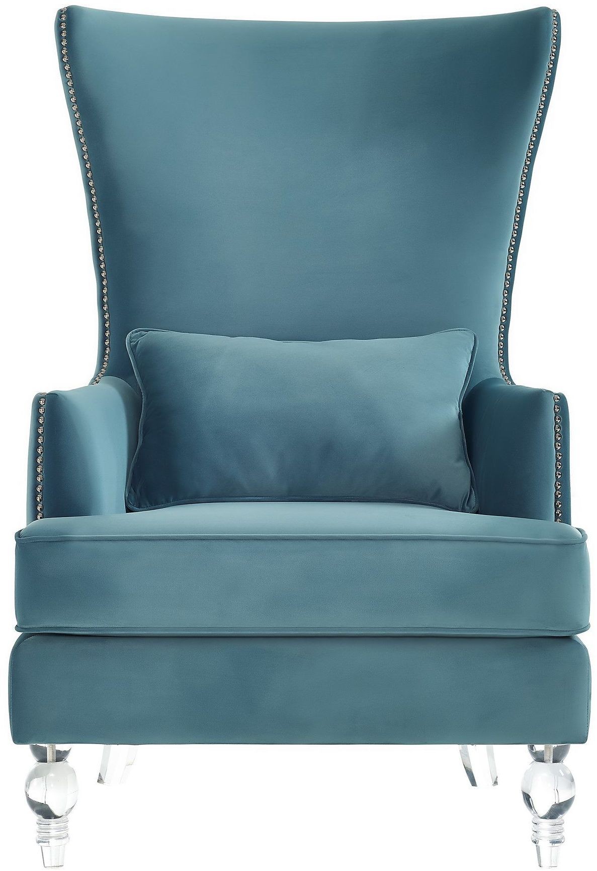 Bristol Sea Blue Velvet Chair from TOV Coleman Furniture