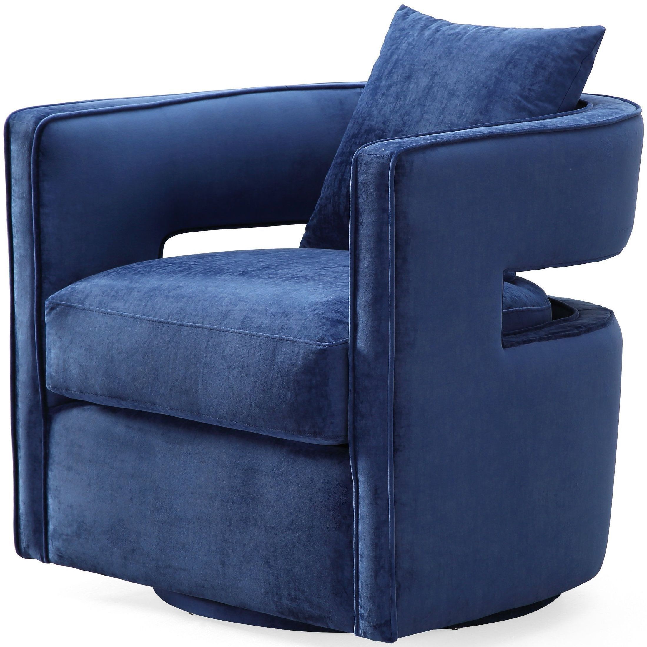 Kennedy Navy Swivel Chair from TOV Furniture (L6124) Coleman Furniture