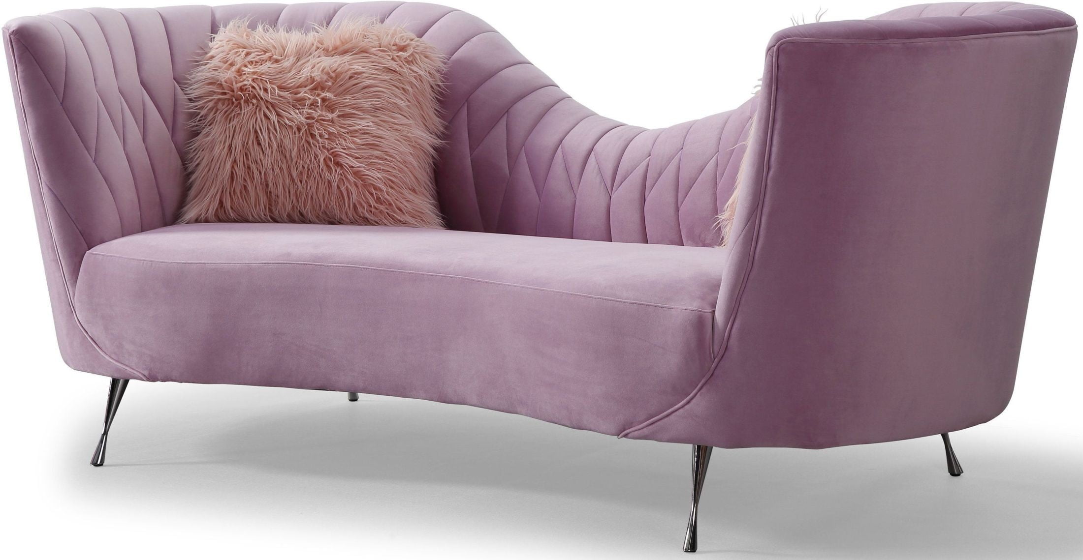 Eva Blush Velvet Sofa from TOV Furniture (L6128) Coleman Furniture