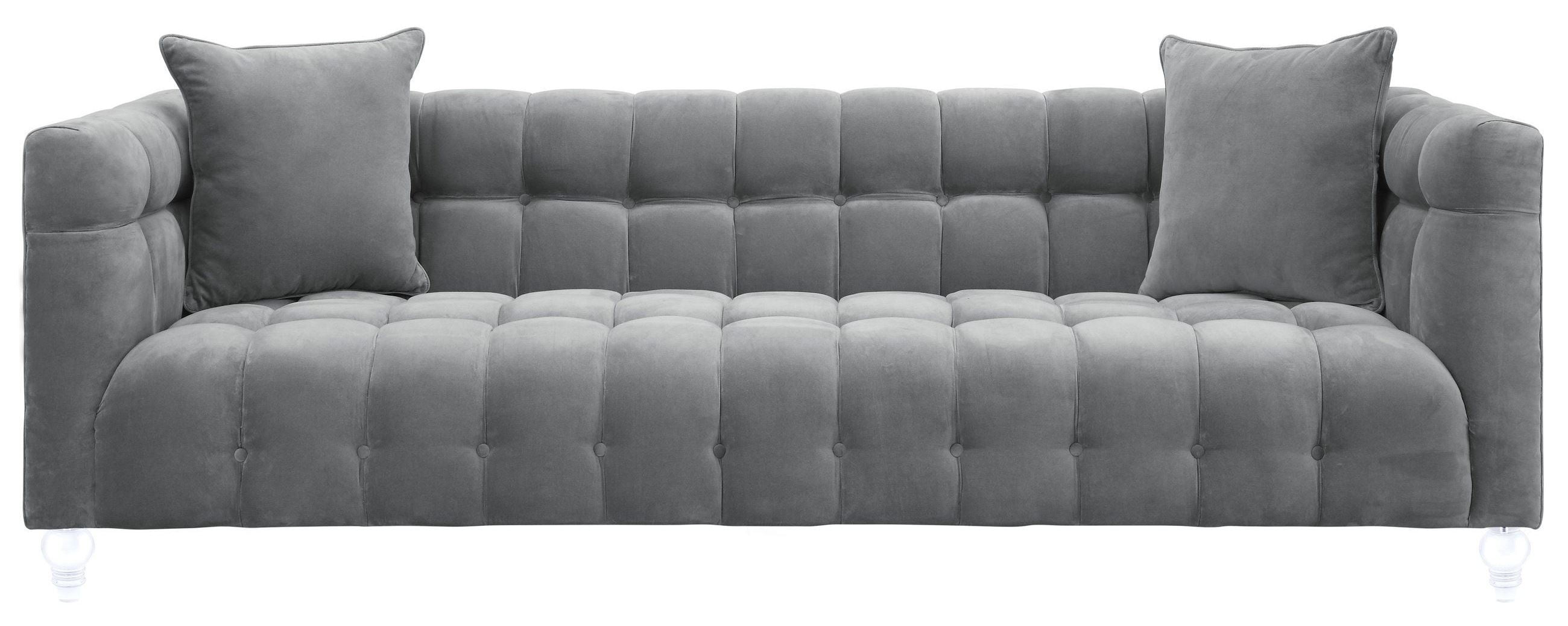 Bea Grey Velvet Sofa from TOV (TOVS100) Coleman Furniture