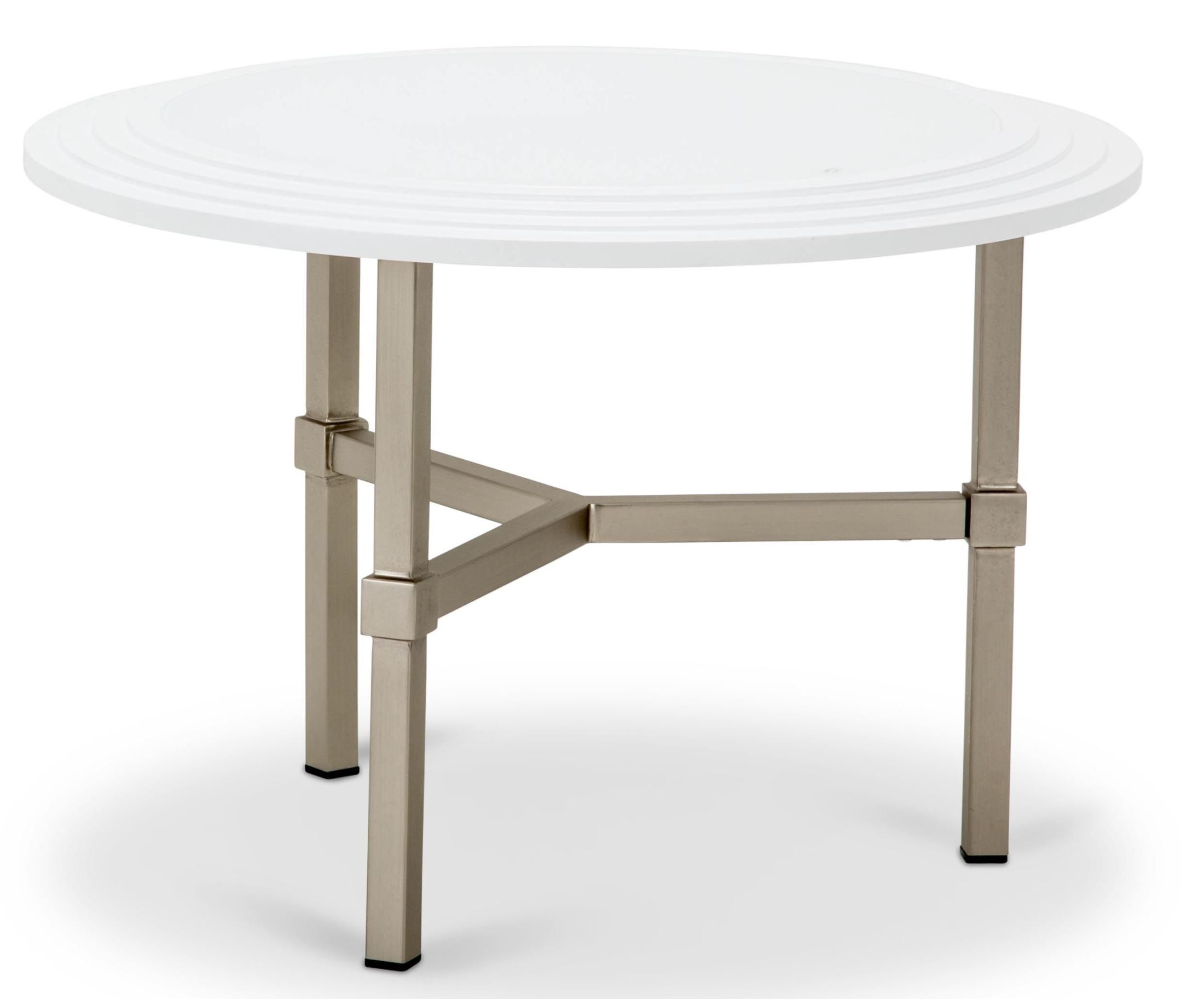 Trance Vortex White Round Cocktail Table from Aico | Coleman Furniture