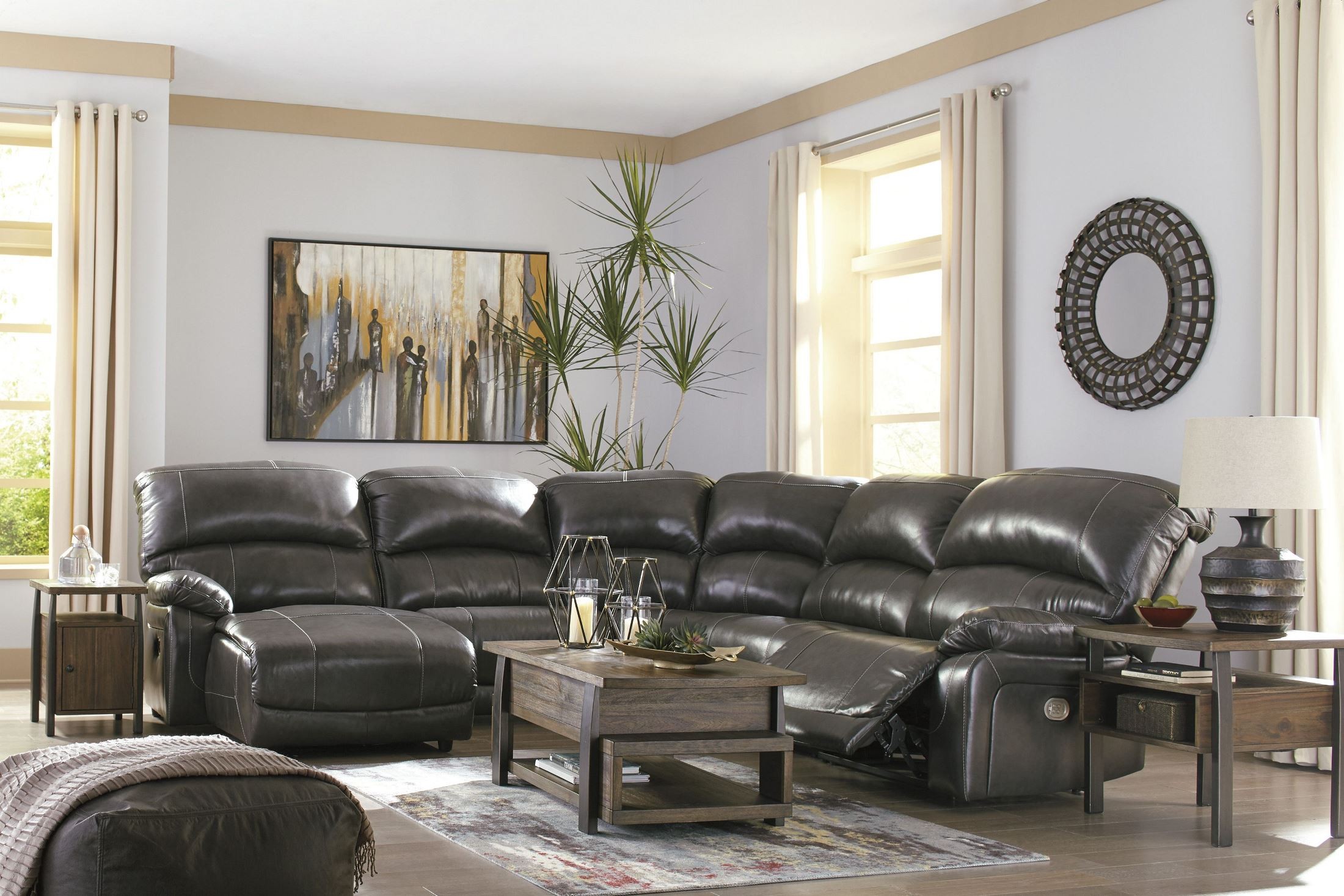 Hallstrung Gray LAF Sectional from Ashley Coleman Furniture