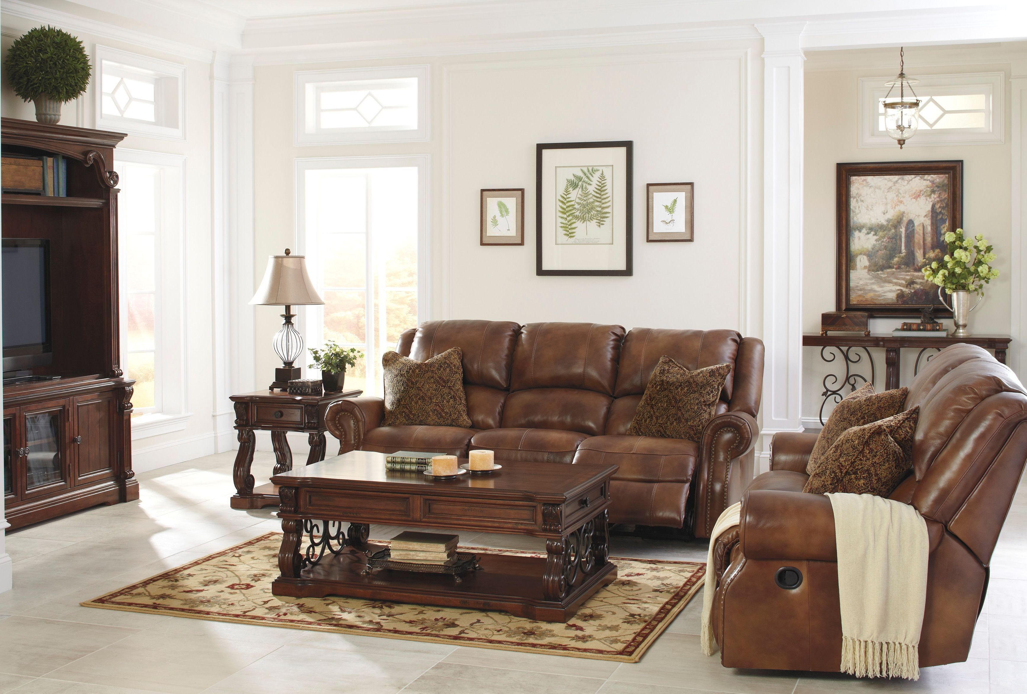 Walworth Auburn Reclining Loveseat from Ashley (U7800186) Coleman