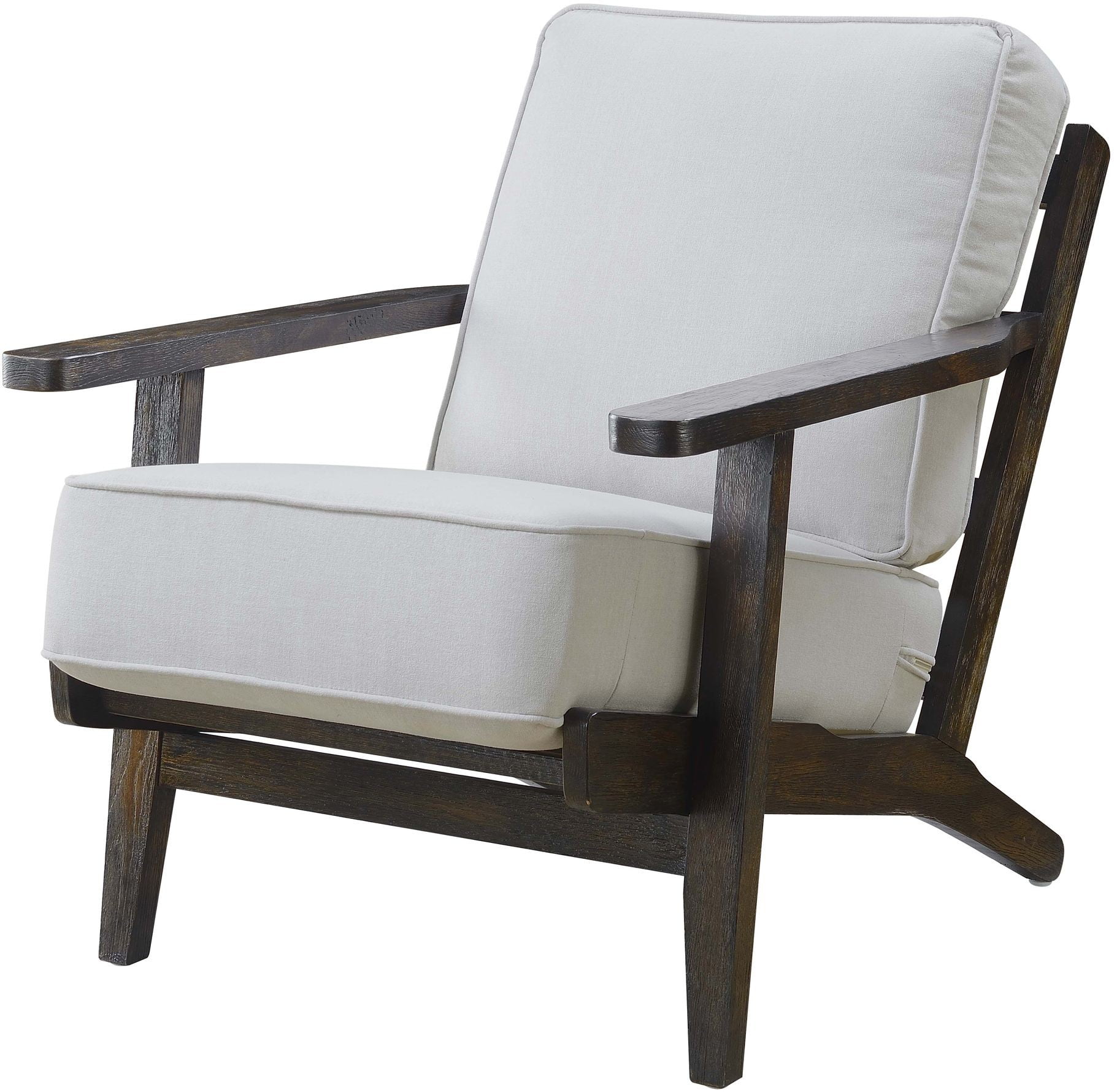Mercer Taupe Accent Chair with Espresso Legs from Elements Furniture
