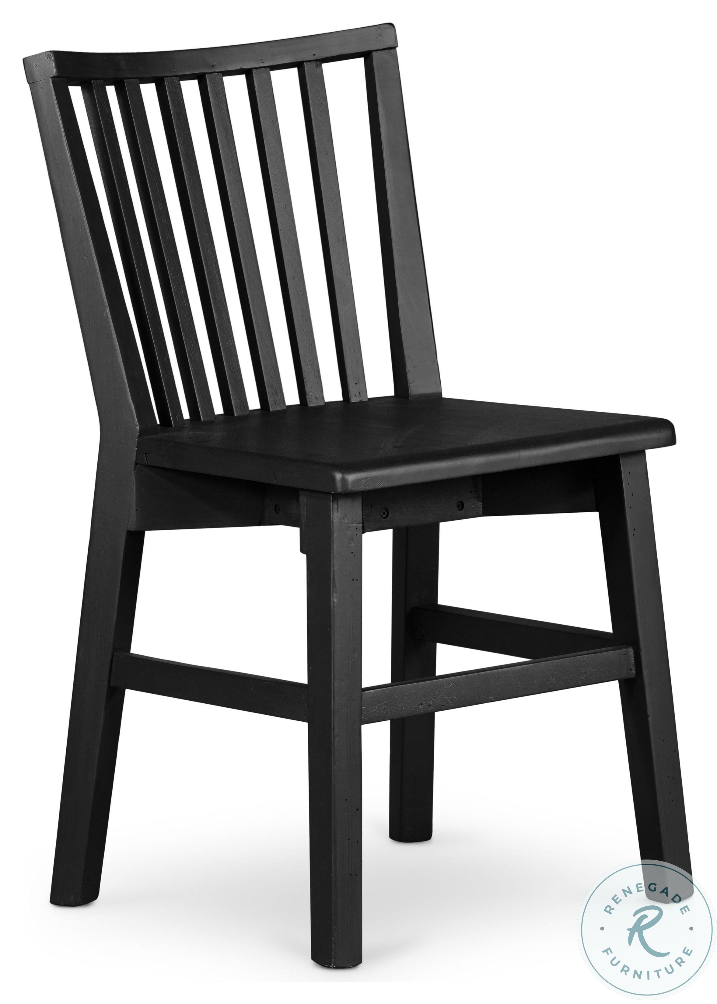 Reclaimed Primm Matte Black Dining Chair Set of 2 from Fourhands