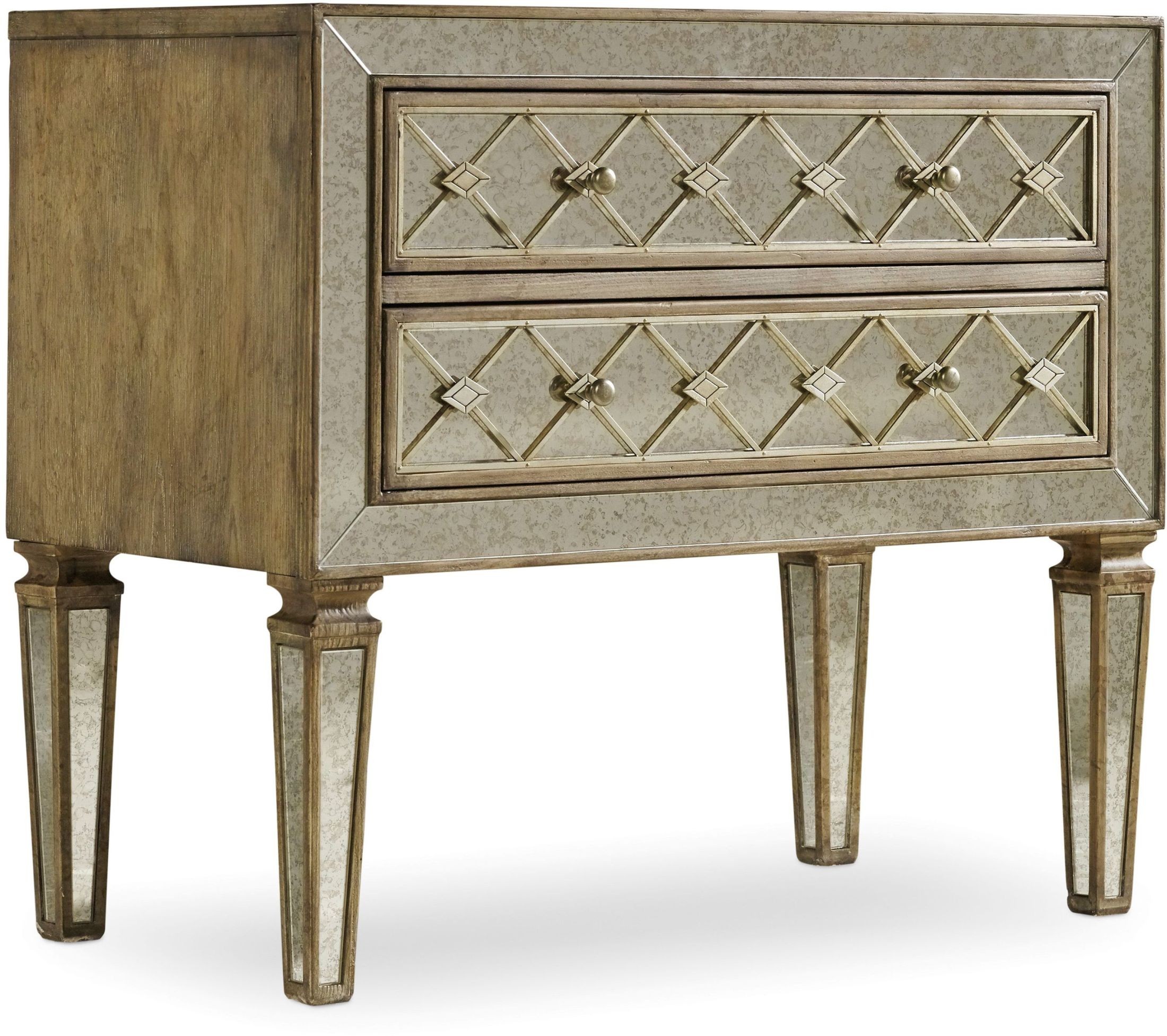 Sanctuary Silver 2 Drawer Bachelors Chest from Hooker Coleman Furniture