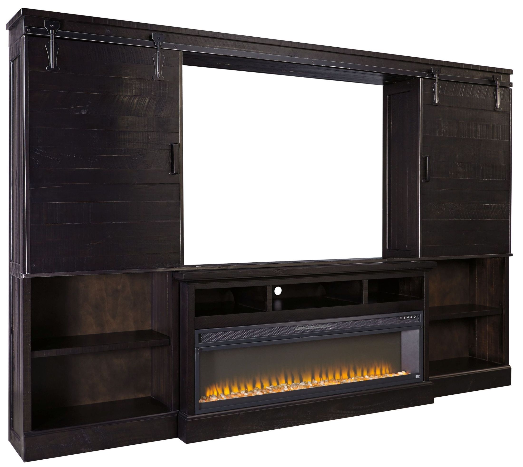 Sharlowe Entertainment Center With Wide Fireplace Insert from Ashley
