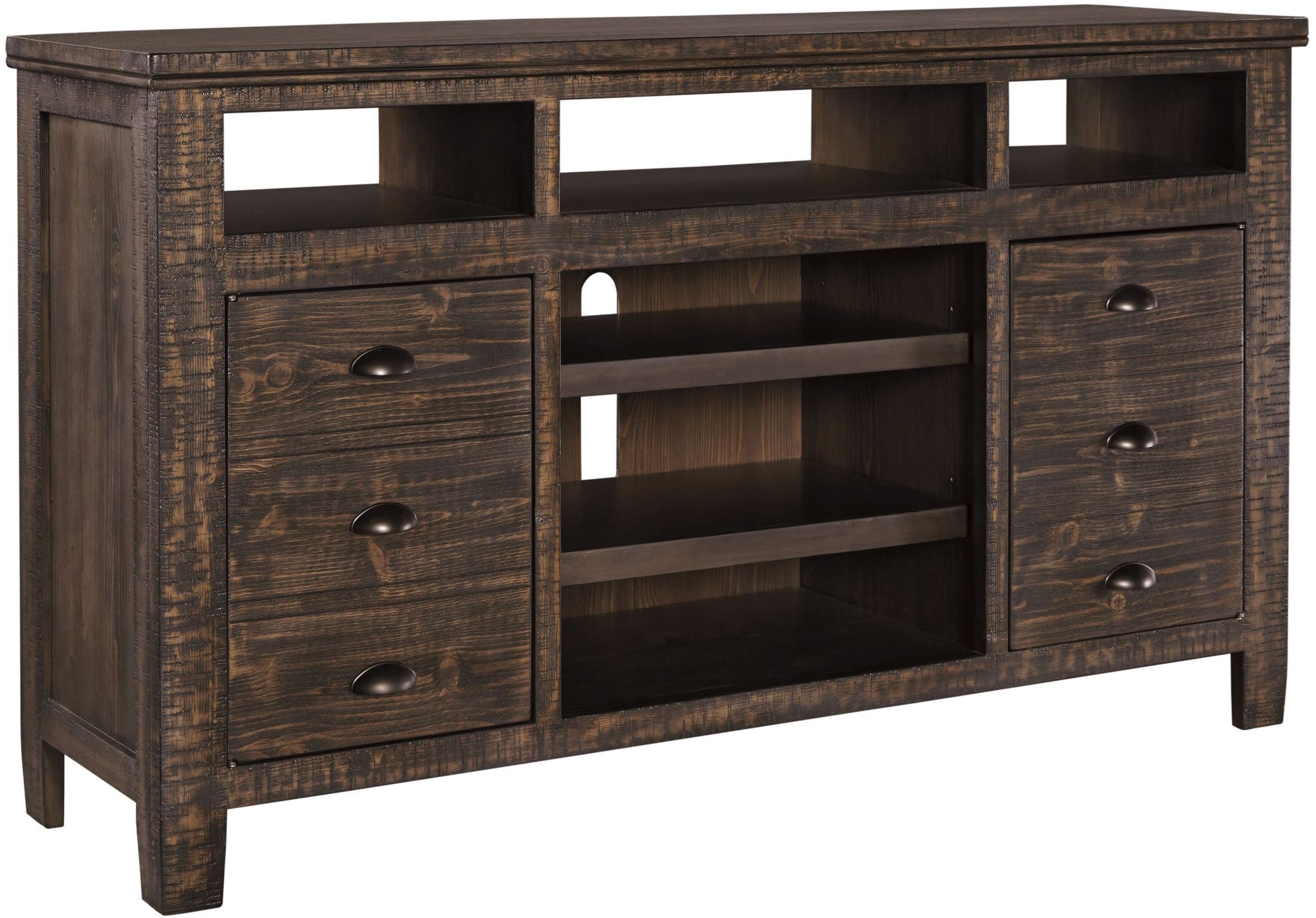 Trudell Dark Brown TV Stand from Ashley Coleman Furniture