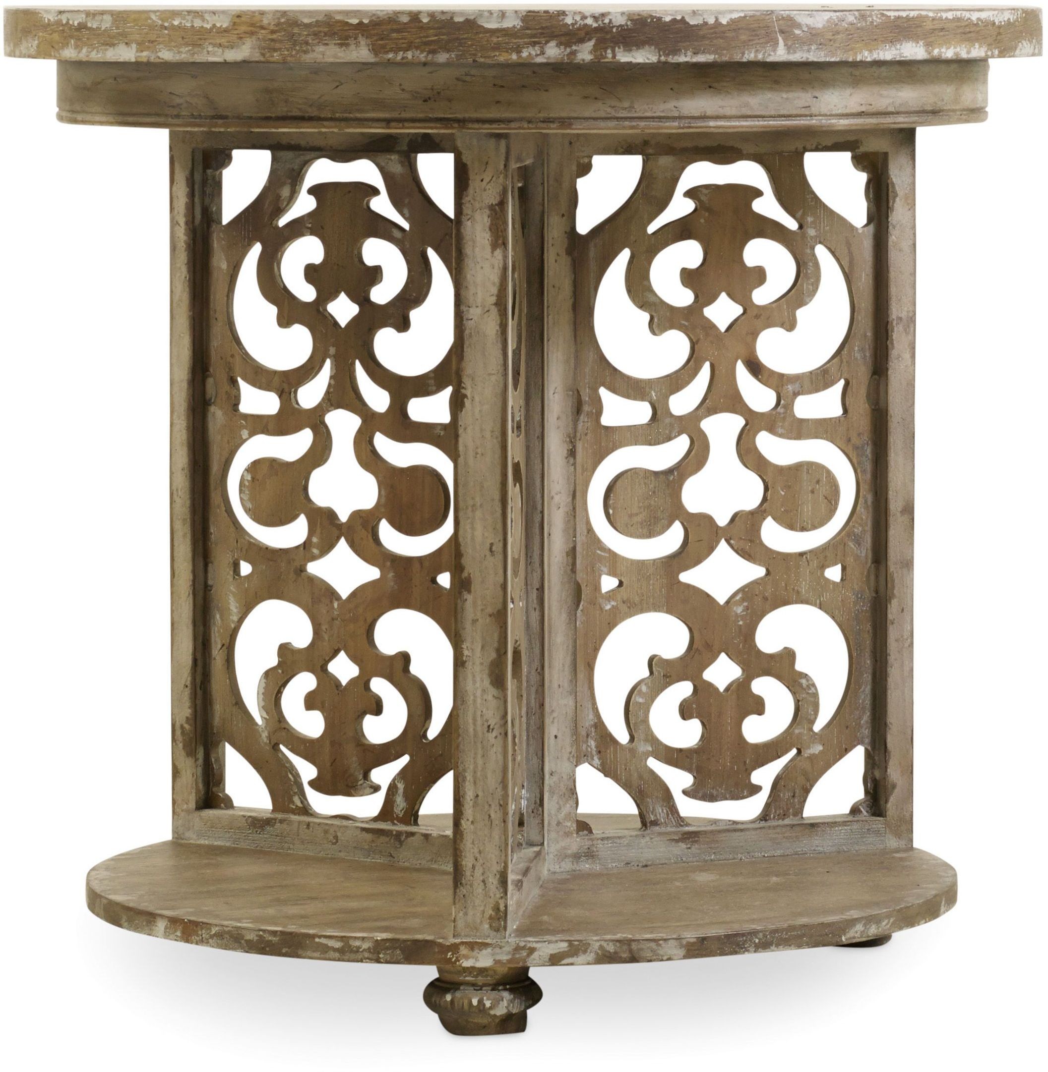 Chatelet Gray Round Accent Table from Hooker Coleman Furniture
