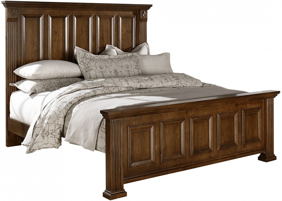 Woodlands Cherry Queen Mansion Bed from Virginia House Coleman Furniture