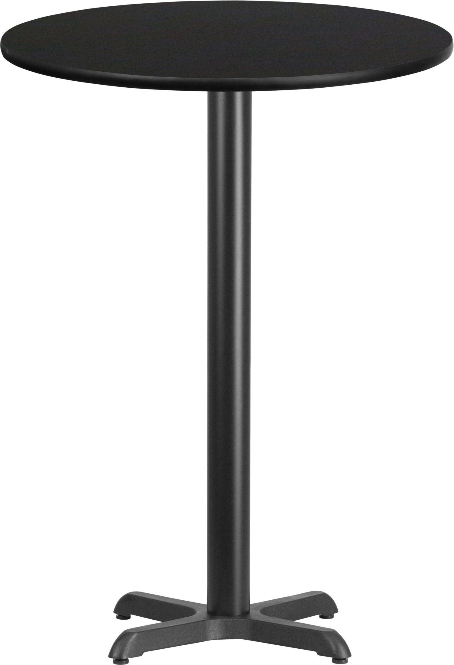 24" Round Black Laminate Table Top from Renegade Coleman Furniture