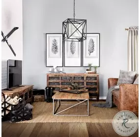 Wilton Reclaimed Wood and Metal 16 Drawer Sideboard