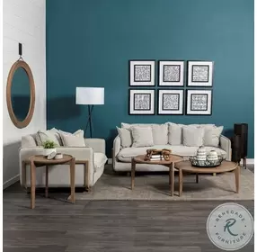 Roy Frost Gray Fabric Arm Chair