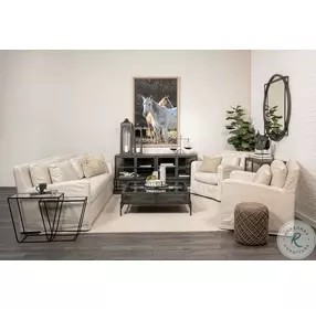 Allium Dark Brown Handwoven Wool Cylindrical Pouf