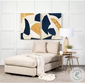 Reva Gold Round Cast Aluminum Small Accent Table