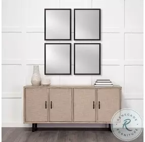 Bristol Black 22" x 26" Vanity Mirror