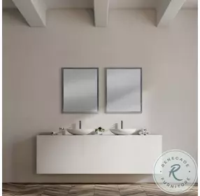 Bristol Gray 26" x 32" Vanity Mirror