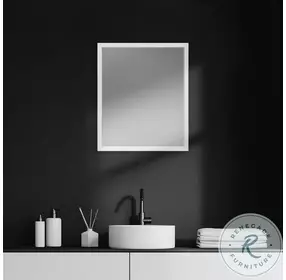 Bristol White 22" x 26" Vanity Mirror