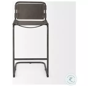 Berbick Brown Suede Bar Stool