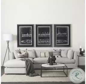 Austen White Marble And Black Metal Round Coffee Table