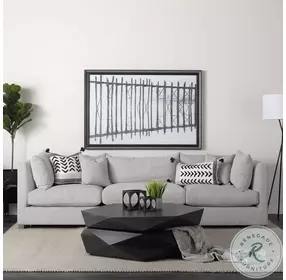 Arreto Black Hexagonal Hinged Storage Large Coffee Table