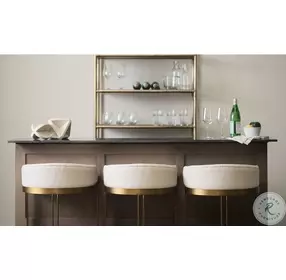 Hollyfield II Cream Upholstered Counter Height Stool