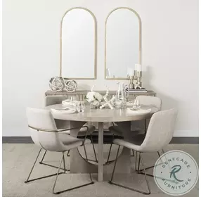Giovanna Gold Metal 24" x 49" Vanity Mirror
