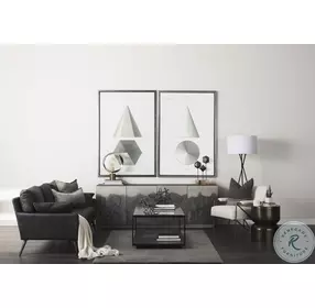 Roxdale Acid Washed Iron Metal Sideboard