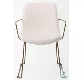 Sawyer Cream Fabric Dining Arm Chair