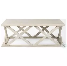 Forsey Blonde Wood Rectangular Coffee Table