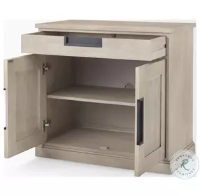 Braxton Natural Brown Solid Wood 2 Door Accent Cabinet