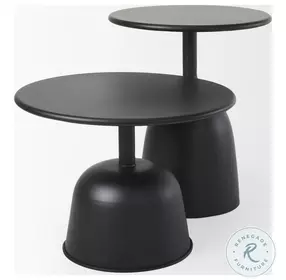 Talulla Matte Black Large Accent Table