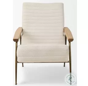 Grosjean Cream Boucle Accent Chair