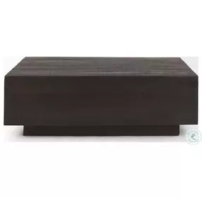 Hayden Dark Brown Wood Rectangular Coffee Table