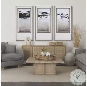 Grier Light Brown Wood Cane 4 Door Sideboard