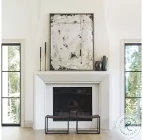 Clarissa Brown Leather Woven Stool