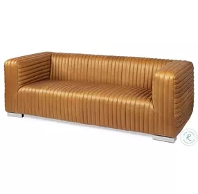 Ricciardo Cognac Leather Living Room Set