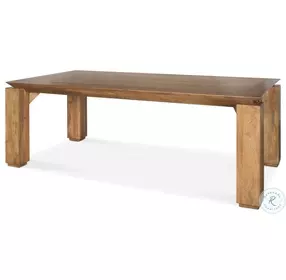 Sapphira Brown Wood Rectangular Dining Room Set